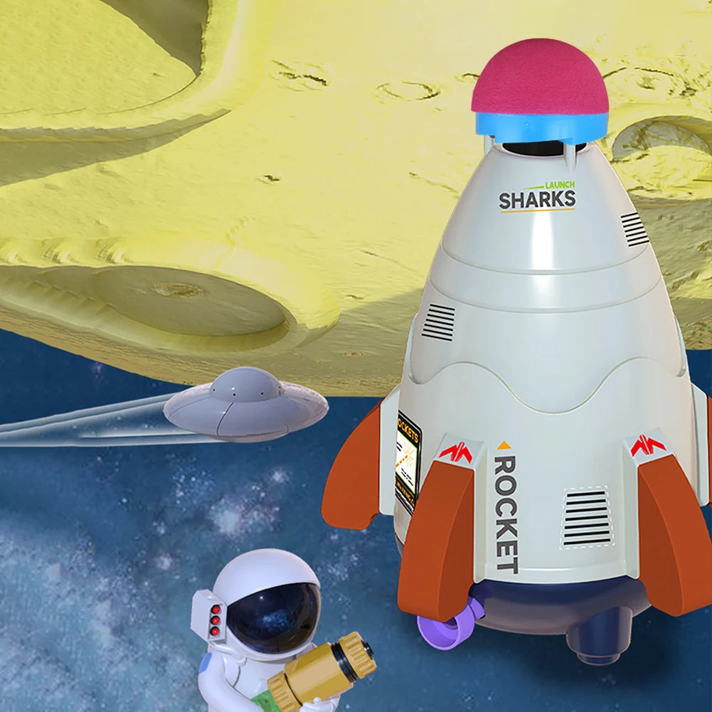 Creative Space Rocket Sprinkler Rotating Water