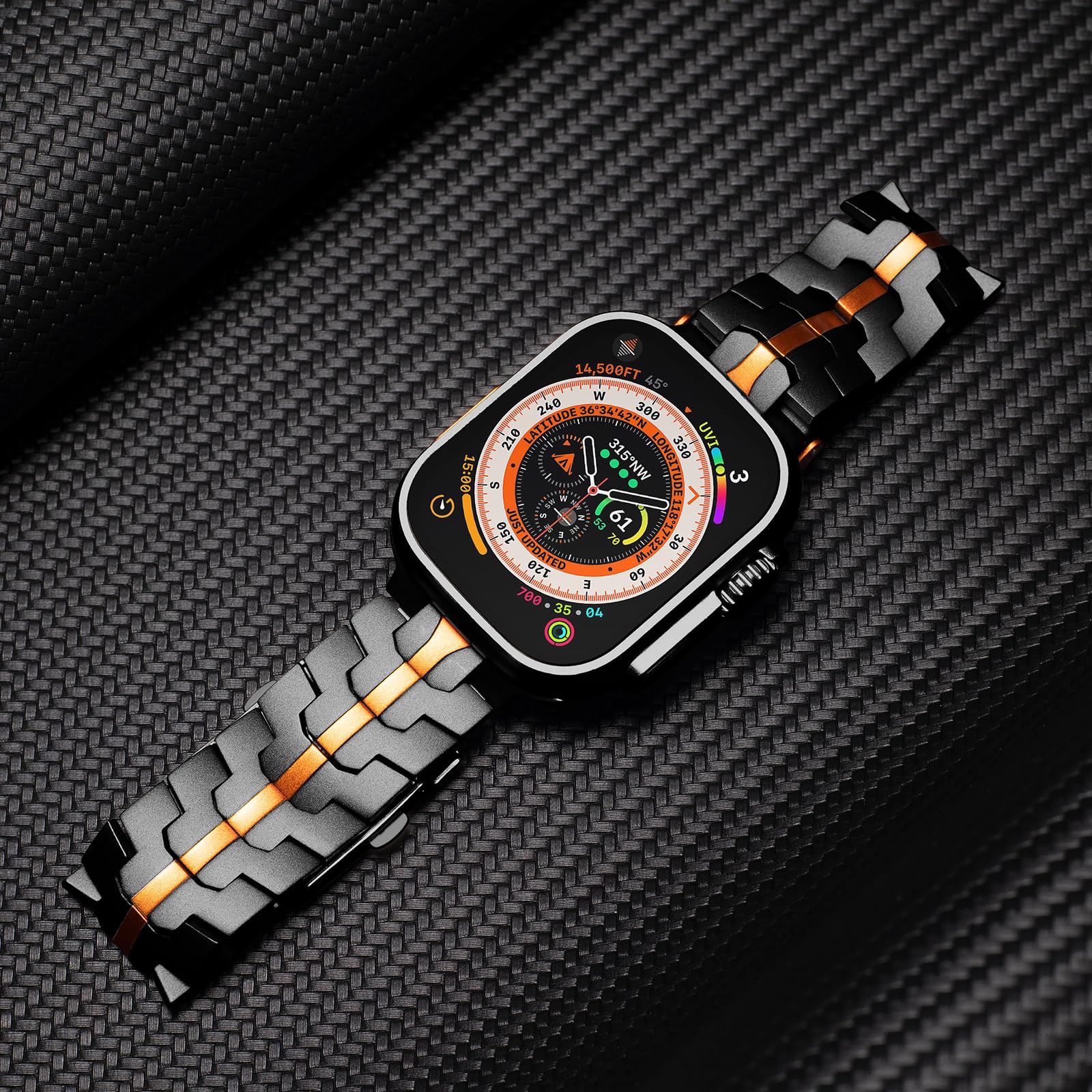 Sleek Titanium Apple Watch Band